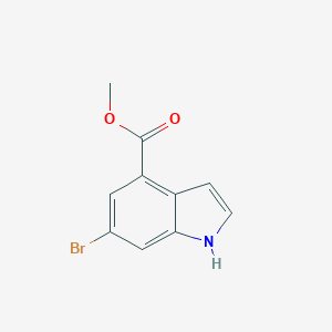 molecular formula C10H8BrNO2 B031375 methyl 6-bromo-1H-indole-4-carboxylate CAS No. 107650-22-6
