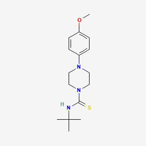 molecular formula C16H25N3OS B3137537 N-tert-butyl-4-(4-methoxyphenyl)piperazine-1-carbothioamide CAS No. 439107-70-7
