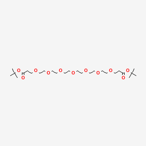 molecular formula C26H50O11 B3137697 Bis-PEG7-t-butyl ester CAS No. 439114-17-7