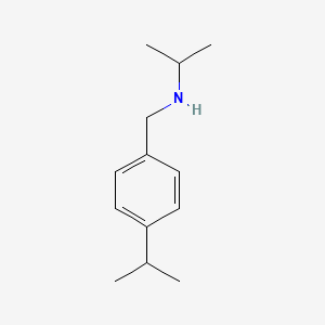 molecular formula C13H21N B3137741 (Propan-2-yl)({[4-(propan-2-yl)phenyl]methyl})amine CAS No. 4395-74-8