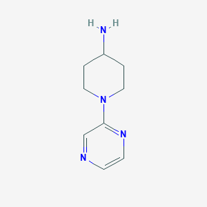 molecular formula C9H14N4 B3137755 1-(2-Pyrazinyl)-4-piperidinamine CAS No. 440102-39-6