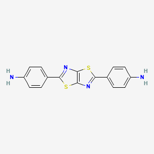 molecular formula C16H12N4S2 B3137805 4,4'-(Thiazolo[5,4-d]thiazole-2,5-diyl)dianiline CAS No. 4416-79-9