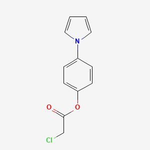 molecular formula C12H10ClNO2 B3137918 (4-pyrrol-1-ylphenyl) 2-chloroacetate CAS No. 444113-18-2