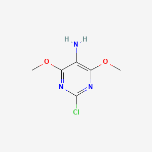 molecular formula C6H8ClN3O2 B3137929 2-Chloro-4,6-dimethoxypyrimidin-5-amine CAS No. 444151-94-4