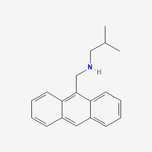 molecular formula C19H21N B3137948 [(anthracen-9-yl)methyl](2-methylpropyl)amine CAS No. 444577-36-0