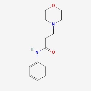 molecular formula C13H18N2O2 B3138216 3-Morpholino-N-phenylpropanamide CAS No. 4497-03-4