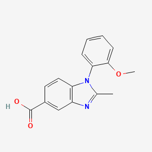 molecular formula C16H14N2O3 B3138311 1-(2-methoxyphenyl)-2-methyl-1H-benzimidazole-5-carboxylic acid CAS No. 452088-68-5