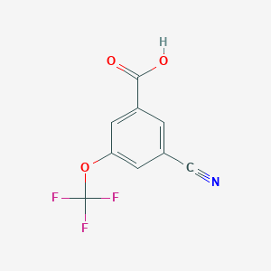 molecular formula C9H4F3NO3 B3138374 3-Cyano-5-(trifluoromethoxy)benzoic acid CAS No. 453565-91-8
