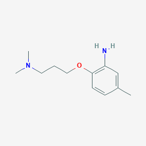 molecular formula C12H20N2O B3138459 N-[3-(2-Amino-4-methylphenoxy)propyl]-N,N-dimethylamine CAS No. 457098-40-7