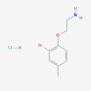B3138945 2-(2-Bromo-4-methylphenoxy)ethanamine hydrochloride CAS No. 474370-89-3