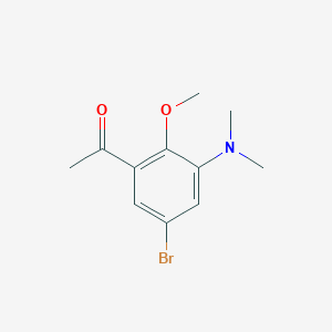 1-[5-Bromo-3-(dimethylamino)-2-methoxyphenyl]-1-ethanone
