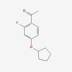 4'-Cyclopentyloxy-2'-fluoroacetophenone