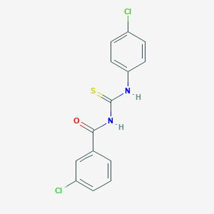 molecular formula C14H10Cl2N2OS B313900 N-(3-chlorobenzoyl)-N'-(4-chlorophenyl)thiourea 