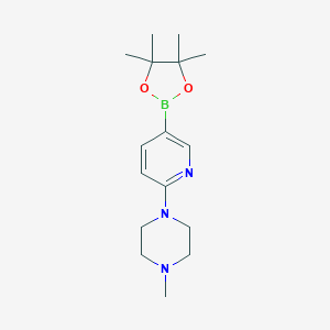 1-Methyl-4-(5-(4,4,5,5-tetramethyl-1,3,2-dioxaborolan-2-yl)pyridin-2-yl)piperazine