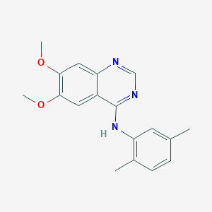 molecular formula C18H19N3O2 B3139741 N-(2,5-dimethylphenyl)-6,7-dimethoxyquinazolin-4-amine CAS No. 477855-19-9
