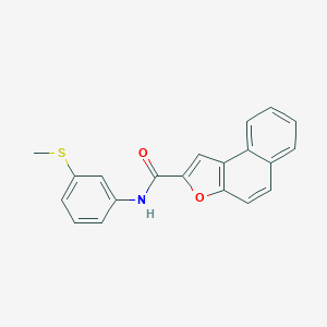 molecular formula C20H15NO2S B314017 N-[3-(methylsulfanyl)phenyl]naphtho[2,1-b]furan-2-carboxamide 