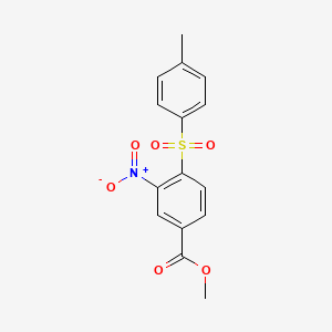 molecular formula C15H13NO6S B3140255 Methyl 4-[(4-methylphenyl)sulfonyl]-3-nitrobenzenecarboxylate CAS No. 477871-40-2
