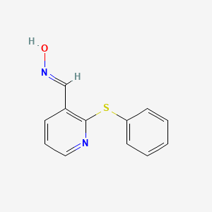 molecular formula C12H10N2OS B3140584 2-(Phenylsulfanyl)nicotinaldehyde oxime CAS No. 478031-06-0