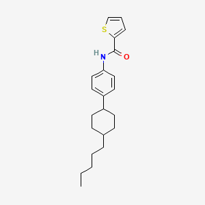 molecular formula C22H29NOS B3140768 N-[4-(4-pentylcyclohexyl)phenyl]thiophene-2-carboxamide CAS No. 478041-22-4