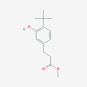 molecular formula C14H20O3 B3140976 Methyl 3-(4-tert-butyl-3-hydroxyphenyl)propanoate CAS No. 478063-92-2