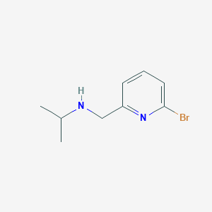 molecular formula C9H13BrN2 B3141507 N-[(6-bromopyridin-2-yl)methyl]propan-2-amine CAS No. 478366-11-9