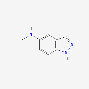molecular formula C8H9N3 B3141516 (1H-Indazol-5-yl)-methyl-amine CAS No. 478827-05-3