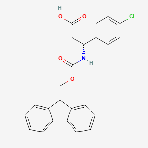 (R)-3-((((9H-Fluoren-9-yl)methoxy)carbonyl)amino)-3-(4-chlorophenyl)propanoic acid
