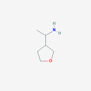 molecular formula C6H13NO B3141551 1-(Oxolan-3-yl)ethan-1-amine CAS No. 479065-36-6