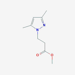 molecular formula C9H14N2O2 B3141622 Methyl 3-(3,5-Dimethyl-1H-pyrazol-1-yl)propanoate CAS No. 4819-19-6