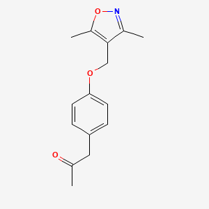 4-[(3,5-Dimethylisoxazol-4-yl)methoxy]phenyl acetone