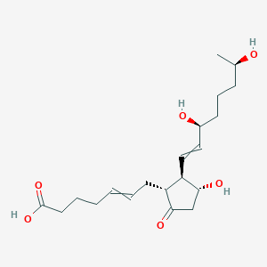 molecular formula C20H32O6 B031421 7-[(1R,2R,3R)-2-[(3S,7R)-3,7-dihydroxyoct-1-enyl]-3-hydroxy-5-oxocyclopentyl]hept-5-enoic acid CAS No. 64625-54-3