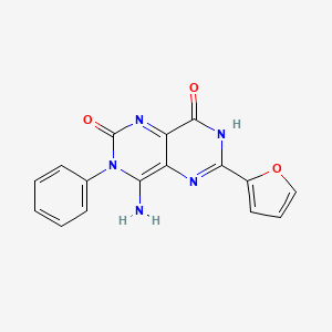 6-(2-Furyl)-4-imino-3-phenyl-1,3,7-trihydro-5,7-diazaquinazoline-2,8-dione