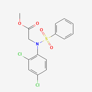 Methyl N-(2,4-dichlorophenyl)-N-(phenylsulfonyl)glycinate