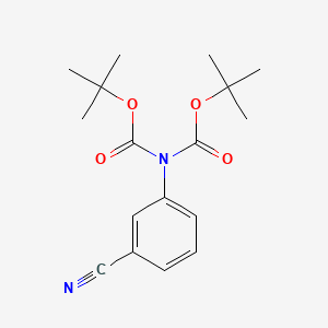 tert-Butyl N-[(tert-butoxy)carbonyl]-N-(3-cyanophenyl)carbamate