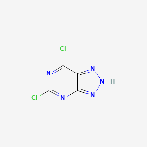 molecular formula C4HCl2N5 B3142227 5,7-Dichloro-3H-[1,2,3]triazolo[4,5-d]pyrimidine CAS No. 500338-80-7