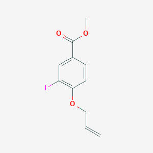 molecular formula C11H11IO3 B3142297 Methyl 4-(allyloxy)-3-iodobenzoate CAS No. 501892-97-3