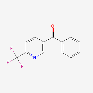 B3142323 5-Benzoyl-2-(trifluoromethyl)pyridine CAS No. 502483-47-8