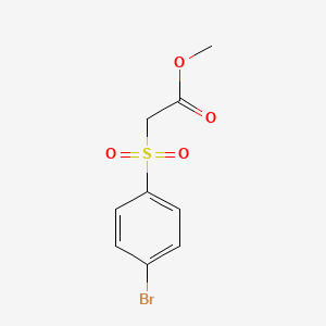 molecular formula C9H9BrO4S B3142435 Methyl 2-(4-bromobenzenesulfonyl)acetate CAS No. 50397-65-4
