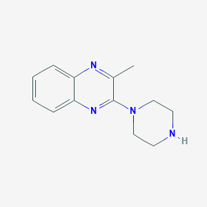 molecular formula C13H16N4 B3142479 2-Methyl-3-(piperazin-1-yl)quinoxaline CAS No. 50693-76-0