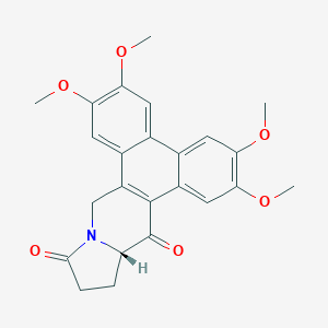 molecular formula C24H23NO6 B031425 (13aS)-13,13a-Dihydro-2,3,6,7-tetramethoxydibenzo[f,h]pyrrolo[1,2-b]isoquinoline-11,1 CAS No. 87227-03-0