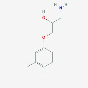 molecular formula C11H17NO2 B3142534 1-Amino-3-(3,4-dimethyl-phenoxy)-propan-2-ol CAS No. 50738-96-0