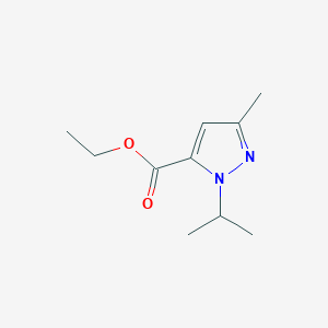 molecular formula C10H16N2O2 B3142644 Ethyl 1-isopropyl-3-methyl-1H-pyrazole-5-carboxylate CAS No. 50920-67-7