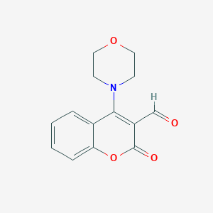4-(morpholin-4-yl)-2-oxo-2H-chromene-3-carbaldehyde
