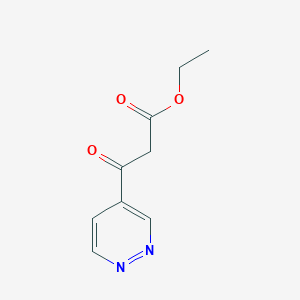 4-Pyridazinepropanoic acid, beta-oxo-, ethyl ester