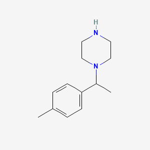 molecular formula C13H20N2 B3142912 1-(1-p-Tolyl-ethyl)-piperazine CAS No. 514789-74-3