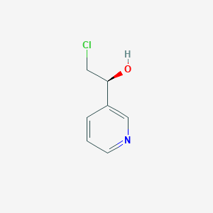 molecular formula C7H8ClNO B3142957 (S)-3-(1-hydroxy-2-chloroethyl)-pyridine CAS No. 515179-33-6