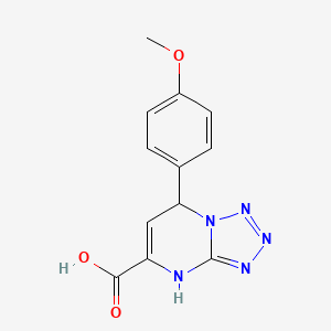 B3142973 7-(4-Methoxyphenyl)-4,7-dihydrotetrazolo[1,5-a]pyrimidine-5-carboxylic acid CAS No. 515824-23-4