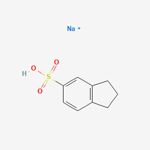 molecular formula C9H10NaO3S+ B3142991 sodium;2,3-dihydro-1H-indene-5-sulfonic acid CAS No. 51591-60-7