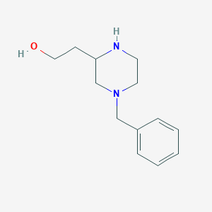 molecular formula C13H20N2O B3143093 2-(4-Benzylpiperazin-2-yl)ethanol CAS No. 517866-77-2