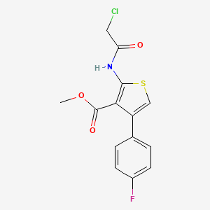 Methyl 2-(2-chloroacetamido)-4-(4-fluorophenyl)thiophene-3-carboxylate